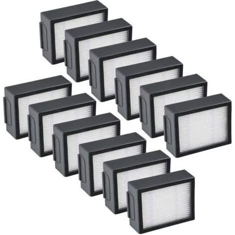 Zubehör für Staubsauger, Packung mit 12 HEPA-Filtern, kompatibel mit Roomba-Robotern der Serien i3, i4, i6, i7, i8, e5, e6 und mehr. (1/4)