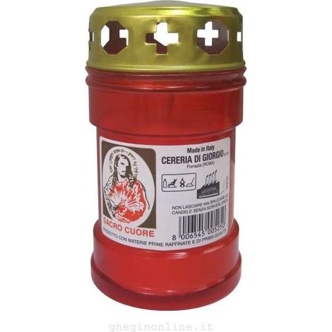 Cero votivo Sacro Cuore con parapioggia P30