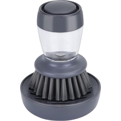 Cepillo para platos con dispensador y soporte integrados,Juego de cepillos de cocina para platos,Cepillo de limpieza para platos