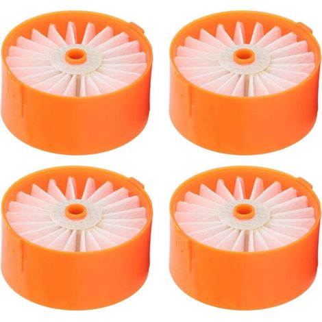 Lot de 4 filtres d'aspirateur de rechange en ABS de qualité supérieure, lavables et réutilisables, pour aspirateur sans fil BSV2020P et BSV2020G, nettoyage efficace, réduction de (1/4)