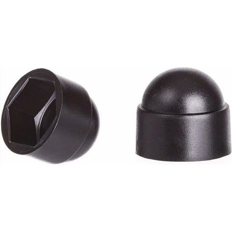 M10 Nut Covers for 17 Key Black 100 pcs. (1/3)