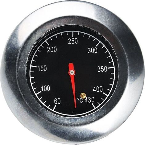 AIDUCHO Acier Inoxydable Thermomètre,Métal Thermomètre,Pour Barbecue En Acier Inoxydable Barbecue À Gaz Barbecue,(60°C -430°C)