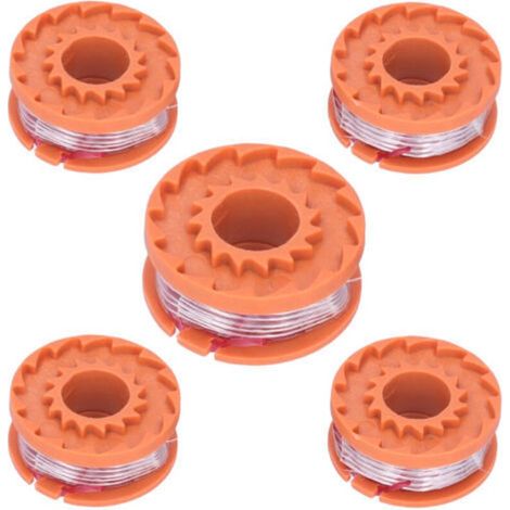 5 piezas de hilo de repuesto para desbrozadora universal compatible con los modelos WG150E, WG151E y WG154E - (1/5)