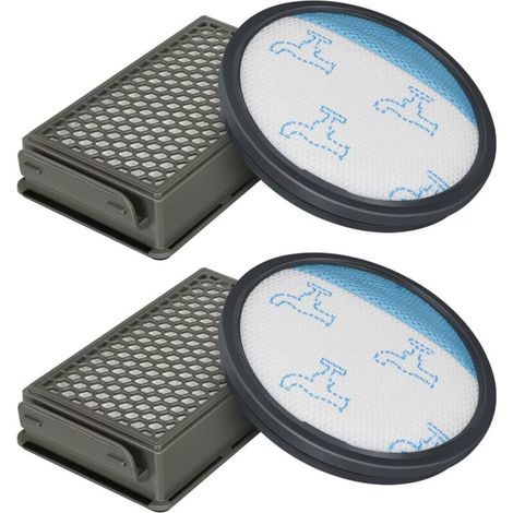HEPA filter for Rowenta/Moulinex/Tefal Compact Power Cyclonic vacuum cleaner, filtration system, replacement accessories, ZR005901, 2 pieces (1/4)