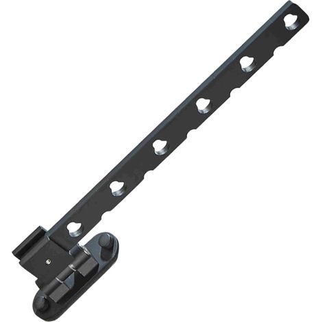 Étendoir à Linge Mural en Aluminium Noir sans Perçage 6 Trous Pliable, Support de Séchage Multifonctionnel pour Balcon et Petit Placard (1/5)