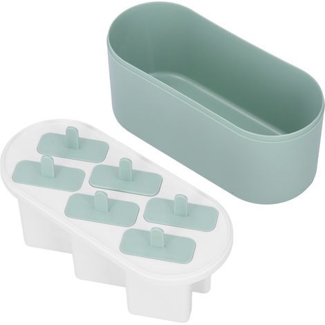 6-Compartment Food-Grade PP Ice Cream Mold – Easy Release, Dustproof Lid (1/4)
