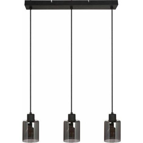 Suspension noire décorative 3 lumières E27 Valerie (1/3)