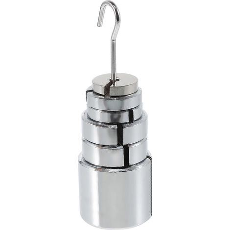 1 kit de laboratoire : Masses à fentes – Expérience de physique – Enseignement des masses à fentes avec support-11.00X4.00X3.80CM-Silver (1/3)