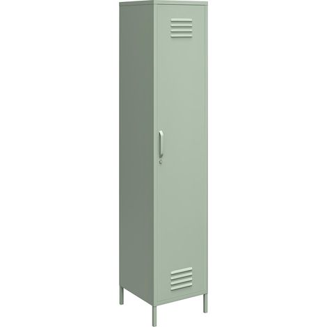 Armoire haute avec 1 porte en métal vert (1/5)