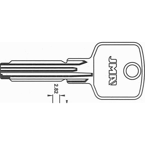 CHIAVE DI SICUREZZA IN OTTONE CI-21 10 UNITÃ€