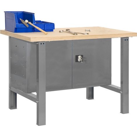 Sonderangebot - SimonRack - Werkbank-Bausatz 840x1200x750mm Belastung 600Kg - SIMONWORK BT0 LOCKER 1200 DARK GREY (1/2)