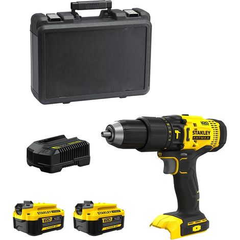 Taladro Percutor STANLEY FatMax SFMCD711M2K (2 x 4,0 Ah + Cargador + Maletín) (1/5)