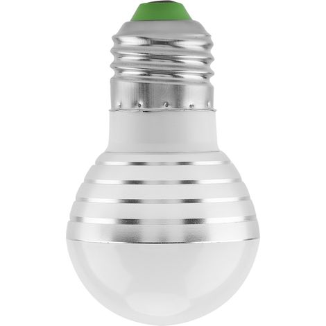 Ampoule LED E27 RGBW 16 couleurs changeantes 3W avec télécommande, lampe multicolore pour maison, décoration et ambiance, économie d'énergie, 220V, pack de 1. (1/5)