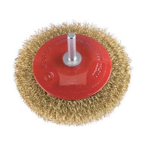 Spazzola Acciaio Conica Con Gambo 466.00 Pg Mm 90 G.Mm 6X25 - 2 Pz