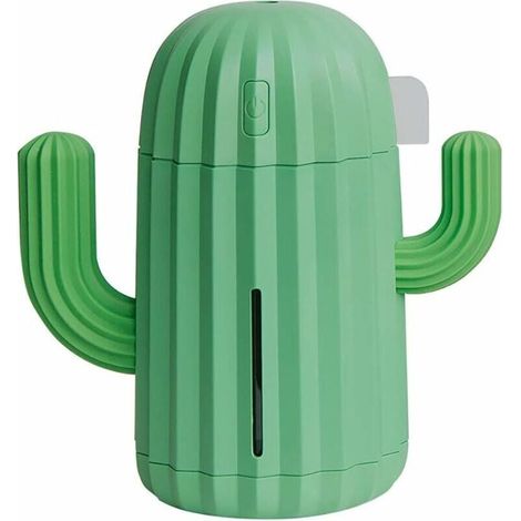 Humidificateur de Cactus/Purificateur d'air USB/Atomisation de Voiture Humidificateur de Balle féerique adapté au Bureau à Domicile Chambre Salon Etude de Yoga Spa, Vert (1/4)
