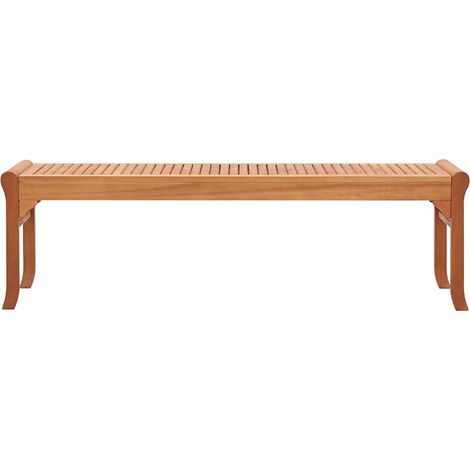 vidaXL Banco de jardín 3 plazas madera maciza de eucalipto 150 cm (1/2)