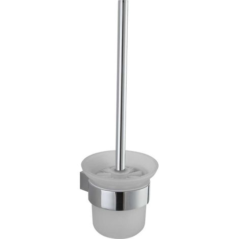 kielle Vega - WC-Bürste wandmontiert mit Halter, Mattglas/Chrom 40518020 (1/2)