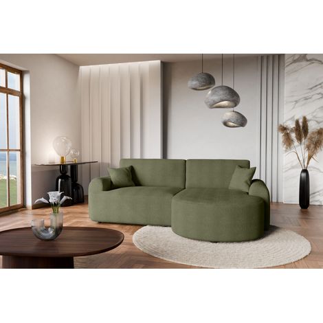Canapé d'Angle gauche avec fonction de couchage Arte du fabricant vert bouteille (1/5)