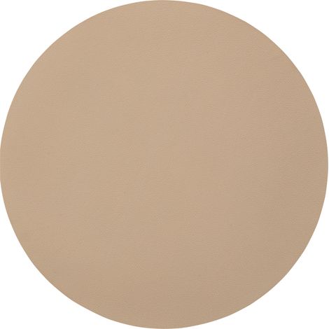 Set de table rond uni Beige 38x38 cm