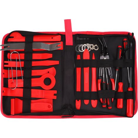 Ortviai Kit de 39 outils pour démontage des garnitures auto – set complet de pinces, extracteurs et leviers anti-rayures (1/5)