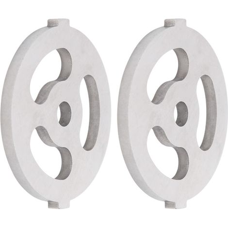 2 pièces Lame de Hachoir à Viande en Acier Inoxydable 304, Grille de Coupe 7mm/0,3 pouces pour Hachoir Type 5/B (Plaque à 3 Trous) (1/5)