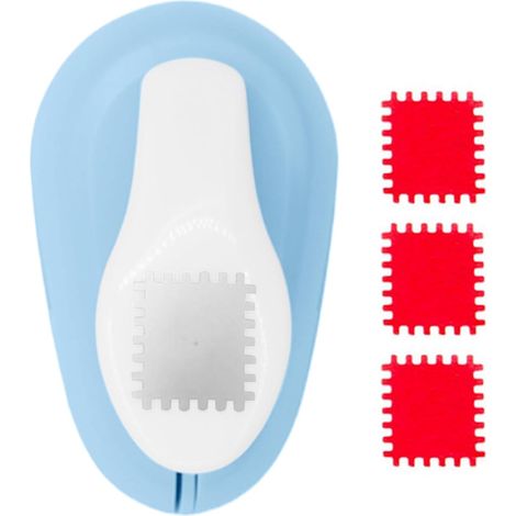 Perforatrices de papier carrées pour l'artisanat, perforatrice de timbre carrée, coupe-papier manuel, perforatrice de timbre-poste créative pour carton, scrapbooking, enveloppe postale, étiquettes,1,8 (1/5)
