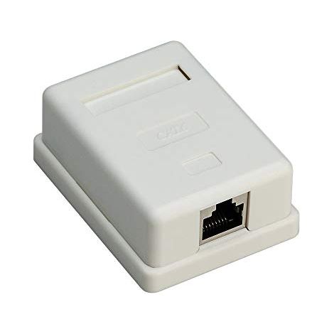 Connettore di comunicazione dati a montaggio superficiale 1xRJ45 STP cat.6 77634 (1/3)