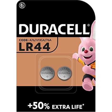Duracell – Piles bouton alcalines 1,5V LR44 – Chimie alcaline pour puissance stable – Dimensions 11,6mm x 5,4mm – Compatible avec appareils électroniques (1/10)