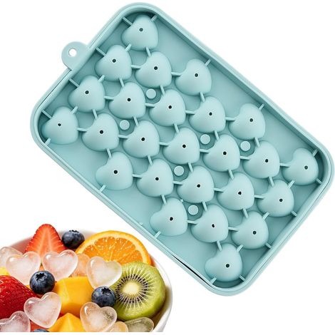 à glaçons en silicone Forme Cœur Souple Réutilisable Alimentaire (1/5)