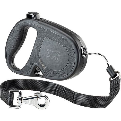 guinzaglio per cani 'flippy one' 5 mt, per cani fino a 35 kg - col. nero
