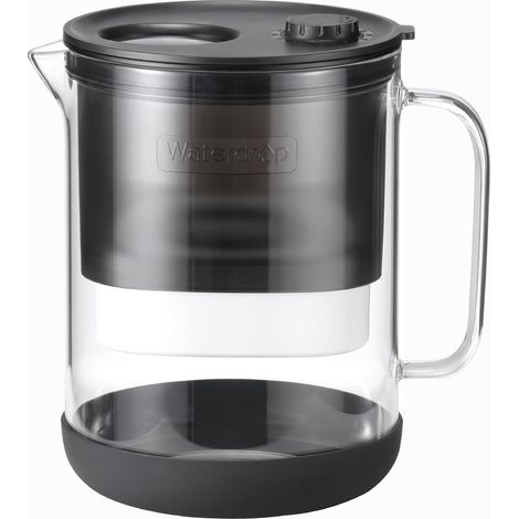 Waterdrop Carafe Filtrante en Verre de 1,5L avec Filtre de 2 Mois, Certifié NSF 53&42&372, Réduit les PFOA/SPFOS, Chlore, Cadmium, Cuivre, Mercure, WD-PT-72B (1/5)