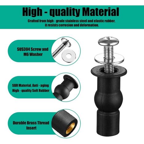 4 pièces Lot de Boutons Poussoirs de Remplacement pour Chasse Eau Latérale de Réservoir de Toilettes Faciles à Installer Durables et Simples à Démonter pour Réparation Rapide (1/3)