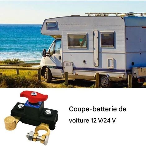 Interruttore automatico batteria Bardusch, interruttore a lama per disconnessione batteria, controllo di disconnessione batteria auto, interruttore automatico batteria 12V 24V (1/4)