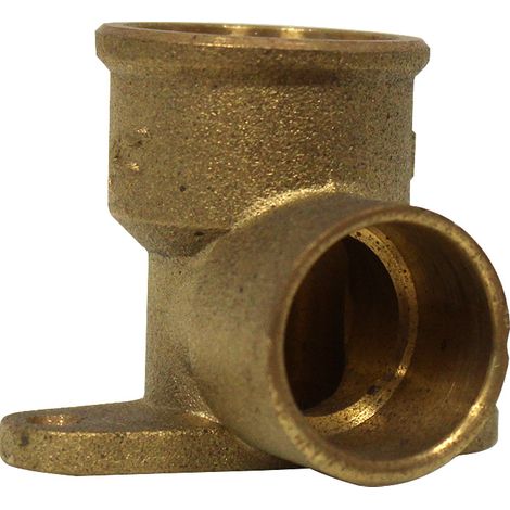Coude femelle avec base de fixation 472 GCU 3/4'' (20/27) - Cuivre Ø22 - Arcanaute (1/5)