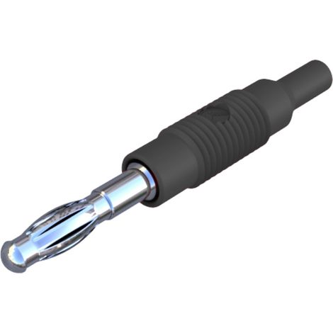 Hirschmann Test & Measurement MZS 4 Übergangsstecker Stecker 4 mm - Buchse 2 mm Schwarz 1 St.
