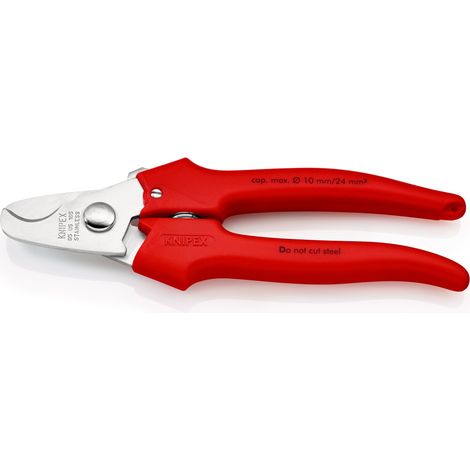 KNIPEX 95 05 165 SB Coupe-câbles poignées gainées en plastique par extrusion gainage PVC par extrusion 165 mm (1/3)