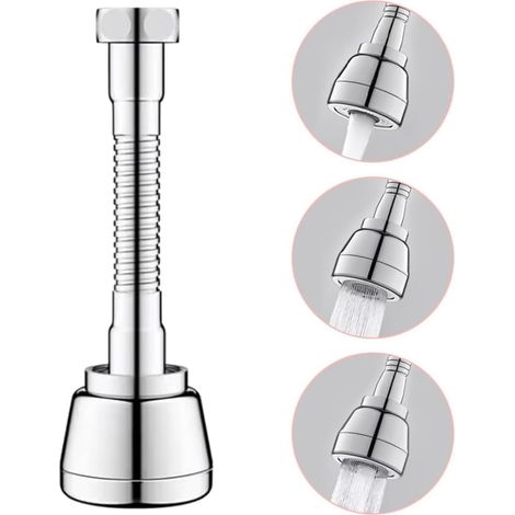 1 Aérateur Robinet Acier Inoxydable Rotatif 360 Degrés 3 Modes Économie Eau Cuisine Salle De Bain (1/5)