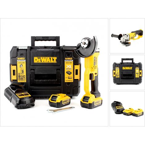 DeWALT - 18V Winkelschleifer 125 mm, 2x Akku 4,0 Ah XR, Ladegerät DCG412M2 (1/5)