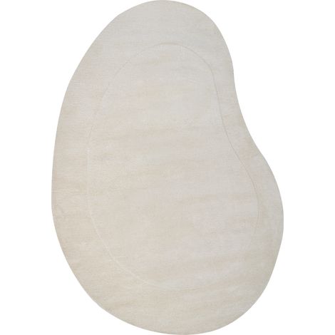 Alfombra de viscosa orgánica en color beige 160 x 230 cm Masso (1/5)