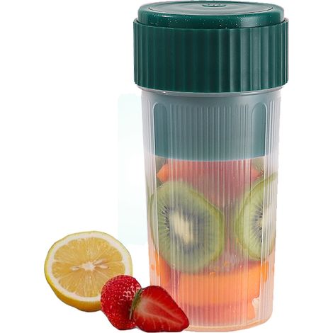 Mixeur Portable - 450 ml - Lame En Acier Inoxydable 6 Dents - Rechargeable USB - Pour Smoothies Et Jus Frais - 1 Pièce (1/5)