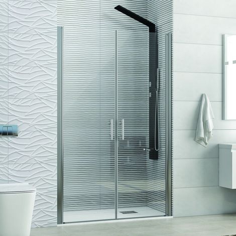 Doccia nicchia saloon 105-110cm finitura cromo KS2800 Saloon kamalu