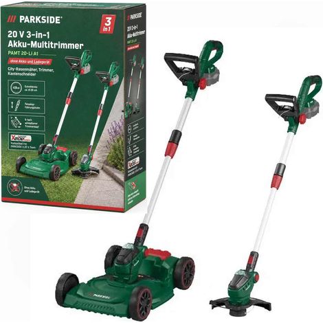 PARKSIDE 20 V 3in1-Akku -Multi Rasentrimmer PAMT 20-Li ohne Akku und Ladegerät