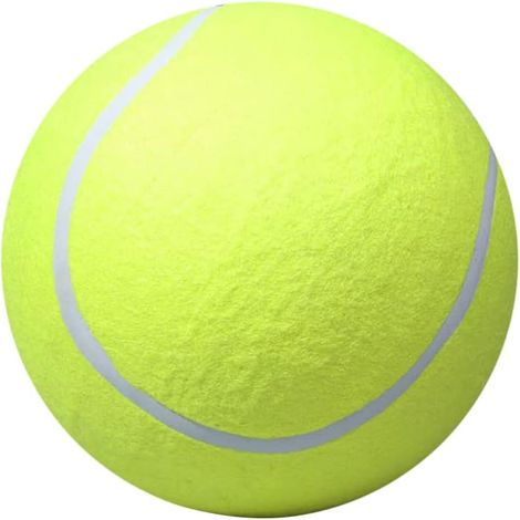 Balle de tennis de 20,5 cm pour chiens, balles de tennis de sport, balle solide pour vos chiens bien-aimés, grande balle pour mâcheurs agressifs, jouet géant pour (1/5)