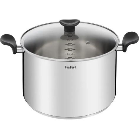 28cm topf aus edelstahl + glasdeckel - Tefal - e3086404 (1/3)