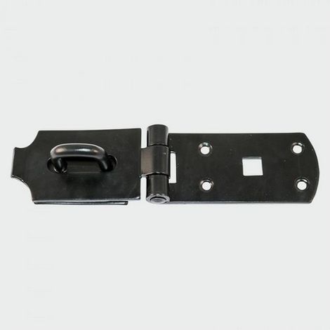 TIMCO Heavy Duty Hasp & Staple Secure Bolt On Black - 8" (1/3)