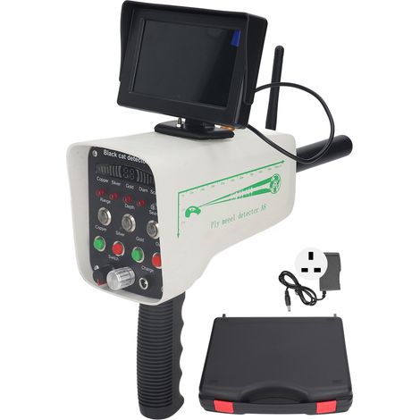 Détecteur d'or Longue Portée AC100-240V Scanner de Métaux Souterrain avec Écran Haute Définition pour Or Argent Cuivre Prise UK (1/5)