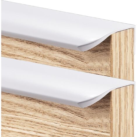 Lot de 2 poignées tiroir invisibles en aluminium, cachées (1/5)