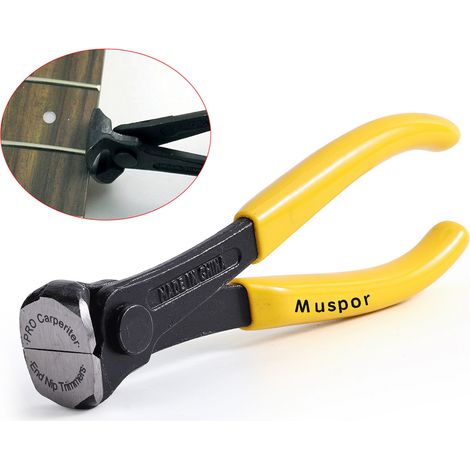 Outil de luthier pour couper les fils de guitare - 6", jaune, 1pc (1/5)