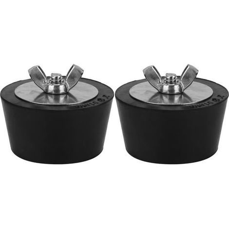 DBA 2pcs 2 po Bouchon d'Hivernage d'Expansion en Caoutchouc pour Piscine Spa Raccords d'Hiver Tuyauterie DA007