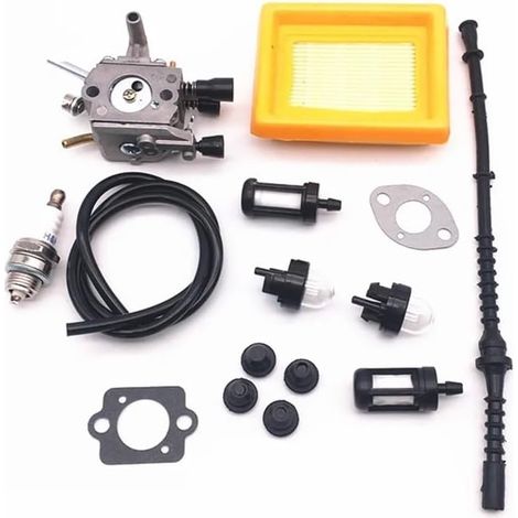 Carburateur pour débroussailleuses et coupe-bordures FS120, FS200, FS200R, FS250, FS300, FS350 (références 4134 120 0653 / 120 0603) – Couleur : Orange (1/4)